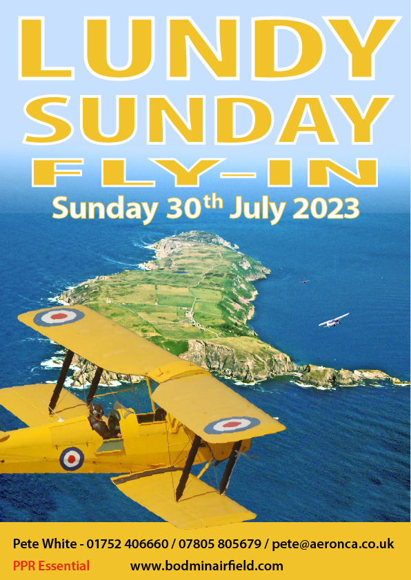 Lundy fly in - July 2023